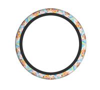 Elastic Steering Wheel Cover AEKGOHP candy land Prints Anti-Slip, Durable, Fits Most Vehicles
