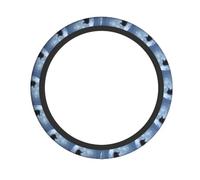 Elastic Steering Wheel Cover AEKGOHP Moon horse Prints Anti-Slip, Durable, Fits Most Vehicles