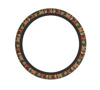 Elastic Steering Wheel Cover BROLEO Little rabbit under the morning glory Printing Anti-Slip, Durable, Fits Most Vehicles
