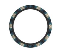 Elastic Steering Wheel Cover BROLEO Moon under the sea Printing Anti-Slip, Durable, Fits Most Vehicles