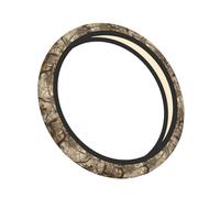 Elastic Steering Wheel Cover Camouflage Trees Pattern Anti-Slip Breathable Stretch Steering Wheel Protective Cover Microfiber Interior Accessories Fit Most Cars (38cm/15in)