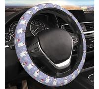 Elastic Steering Wheel Cover, Christmas Ghost Universal 15 Inch Non-Slip Breathable Steering Wheel Protector, Car Accessories Fit Auto, Suvs, Truck, Sedans