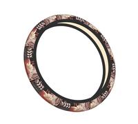 Elastic Steering Wheel Cover Cinema Movie Tickets Anti-Slip Breathable Stretch Steering Wheel Protective Cover Microfiber Interior Accessories Fit Most Cars (38cm/15in)