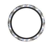 Elastic Steering Wheel Cover CLDBMD Dead trees full of spider webs Printed Fits Most Vehicles Including Sedans, SUVs, ATVs, and Trucks