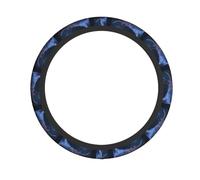 Elastic Steering Wheel Cover CLDBMD Glowing deep sea rays Printed Fits Most Vehicles Including Sedans, SUVs, ATVs, and Trucks