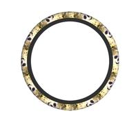 Elastic Steering Wheel Cover CLDBMD Panda in the vines Printed Fits Most Vehicles Including Sedans, SUVs, ATVs, and Trucks