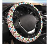 Elastic Steering Wheel Cover, Colorful Polka Dot Donut Universal 15 Inch Non-Slip Breathable Steering Wheel Protector, Car Accessories Fit Suvs, Truck, Sedans, Auto