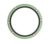 Elastic steering wheel cover Cute Panda and Sloth printed steering wheel cover suitable for cars SUVs and trucks 15-inch