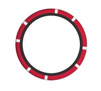 Elastic Steering Wheel Cover Danish Flag Pattern Durable, Non-Slip, Fits Most Vehicles Including Sedans, SUVs, ATVs, and Trucks