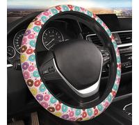Elastic Steering Wheel Cover, Donut Universal 15 Inch Non-Slip Breathable Steering Wheel Protector - Car Accessories Fit Suvs, Truck, Sedans, Auto