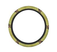 Elastic Steering Wheel Cover German Shepherd Dog Printed And Thickened Anti-Slip Protective Cover Suitable For SUVs