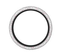 Elastic Steering Wheel Cover I Love You Words with Hearts Printed And Thickened Anti-Slip Protective Cover Suitable For SUVs