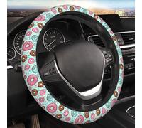Elastic Steering Wheel Cover, Polka Dot Donut Universal 15 Inch Non-Slip Breathable Steering Wheel Protector, Car Accessories Fit Auto, Truck, Suvs, Sedans