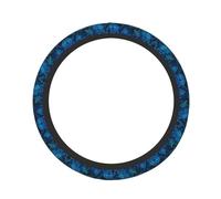 Elastic Steering Wheel Cover Sea Turtle-Blue Printed And Thickened Anti-Slip Protective Cover Suitable For SUVs