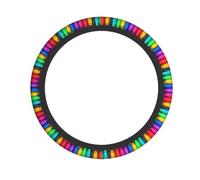 Elastic steering wheel cover WHJDPP colored crayons Picture comfortable and non-slip, relieves hand fatigue, suitable for cars and trucks