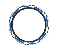 Elastic steering wheel cover WHJDPP Greek flag Picture comfortable and non-slip, relieves hand fatigue, suitable for cars and trucks