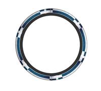 Elastic steering wheel cover WHJDPP greek flag Picture comfortable and non-slip, relieves hand fatigue, suitable for cars and trucks