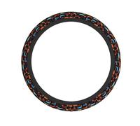 Elastic steering wheel cover WHJDPP I Love My Dog Dachshunds Picture comfortable and non-slip, relieves hand fatigue, suitable for cars and trucks