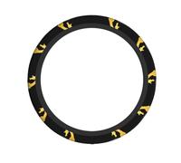 Elastic steering wheel cover WHJSHOP Giraffe playing the piano Printed comfortable and non-slip, relieves hand fatigue, suitable for cars and trucks