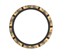 Elastic steering wheel cover WHJSHOP Little sparrow flying to the lighthouse Printed comfortable and non-slip, relieves hand fatigue, suitable for cars and trucks