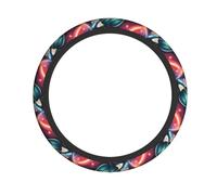 Elastic steering wheel cover WHJSHOP Outer Space Galaxy Solar System Printed comfortable and non-slip, relieves hand fatigue, suitable for cars and trucks
