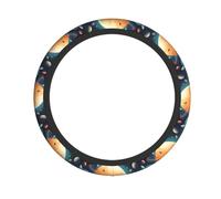 Elastic steering wheel cover WHJSHOP Outer Space Printed comfortable and non-slip, relieves hand fatigue, suitable for cars and trucks