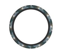 Elastic steering wheel cover WHJSHOP Rose under the beam Printed comfortable and non-slip, relieves hand fatigue, suitable for cars and trucks