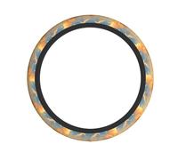 Elastic steering wheel cover WHJSHOP Sunflower at sunset Printed comfortable and non-slip, relieves hand fatigue, suitable for cars and trucks
