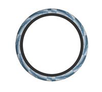 Elastic Steering Wheel Cover XBKGOHA Arctic fox on the snowy plains Printing Fits Most Vehicles Including Sedans, SUVs, ATVs, and Trucks
