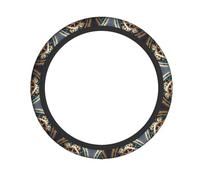 Elastic Steering Wheel Cover XBKGOHA Cool Steampunk Gears Printing Fits Most Vehicles Including Sedans, SUVs, ATVs, and Trucks