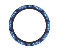 Elastic Steering Wheel Cover XBKGOHA Happy dancing ghost Printing Fits Most Vehicles Including Sedans, SUVs, ATVs, and Trucks