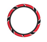 Elastic steering wheel cover YUGTAEE Flag of Trinidad and Tobago Printing comfortable and non-slip, relieves hand fatigue, suitable for cars and trucks