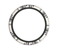 Elastic steering wheel cover YUGTAEE Red Phone Booth London Street Printing comfortable and non-slip, relieves hand fatigue, suitable for cars and trucks