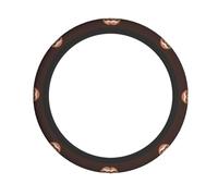Elastic steering wheel cover YUGTAEE Yoga Sloth Coffee Printing comfortable and non-slip, relieves hand fatigue, suitable for cars and trucks
