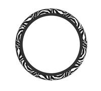 Elastic steering wheel cover YUGTAEE Zebra Print Printing comfortable and non-slip, relieves hand fatigue, suitable for cars and trucks