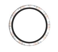 Elastic steering wheel cover YYHHAOFA Colorful Piano Keyboard Music Note Pattern comfortable and non-slip, relieves hand fatigue, suitable for cars and trucks