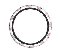Elastic steering wheel cover YYHHAOFA Colorful Piano Keyboard Music Pattern comfortable and non-slip, relieves hand fatigue, suitable for cars and trucks
