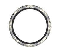 Elastic steering wheel cover YYHHAOFA Piano Music Symbol Pattern comfortable and non-slip, relieves hand fatigue, suitable for cars and trucks