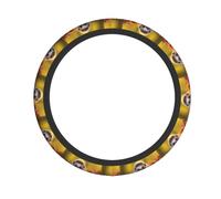 Elastic Steering Wheel Cover YYHWHJDE Little hedgehog on fallen leaves Pattern Anti-Slip, Durable, Fits Most Vehicles