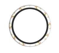 Elastic Steering Wheel Cover YYHWHJDE The shy little sheep Picture Anti-Slip, Durable, Fits Most Vehicles