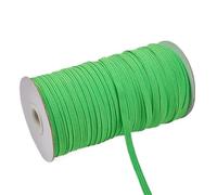 Elastic Strap 200-100 Yards 6mm Colorful High-Elastic Elastic Bands Width Line Cord for Crafts Rope Ribbon Lace Trim Sewing DIY(Bright Green,6mm 200yards)