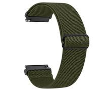 Elastic Strap for Amazfit GTS 2, 3, 4 & 4 Mini/ 2e, 20mm Elastic Nylon Loop Stretchable Replacement for Bip/Bip U/U Pro/ 3/3 Pro Deep green
