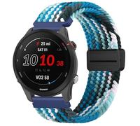 Elastic Strap for Garmin Forerunner 55/245/645 Music Watch Band, 20mm Nylon Quick Release Replacement Strap for Garmin Vivomove HR/Instinct 2S/Fenxi 7S (Blue)
