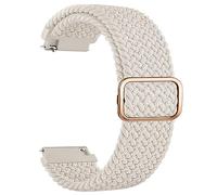Elastic Strap for Garmin Venu Sq 2/Venu 2 Plus/Venu/Vivoactive 6/5/3/3 Music Strap, 20mm Adjustable Soft Nylon Stretchy Band for Forerunner 55/645/245 Starlight/Pink