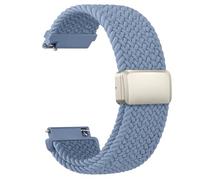 Elastic Strap for Garmin Vivomove 3/Vivomove Luxe/Vivomove Style/Vivomove Sport/Vivomove Trend, 20mm Soft Breathable Nylon Bracelet Replacement Band for Vivoactive 5 (Slate)