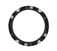 Elastic Stretch Car Steering Wheel Cover Universal 15 inch Anti-Slip Auto Steering Wheel Protector Halloween Goth Steering Wheel Covers Warm in Winter and Cool in Summer