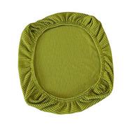 Elastic Stretch Chair Seat Cover Round Spandex Chair Covers Covers Removable Washable fit for Office Chairs,Dining Room Chairs,Bar Stools (Yellow Green)