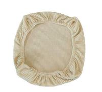 Elastic Stretch Chair Seat Cover Round Spandex Chair Covers Covers Removable Washable fit for Office Chairs,Dining Room Chairs,Bar Stools (Beige)
