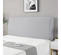 Elastic Stretch Headboard Cover - Slipcover For Bed Lining, Dustproof Protector In Spandex Fabric, Soft Protective Coverage Of Padded Single Double (150CM(140--160CM), Gra