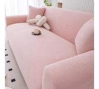 Elastic StretchSofa Bed Cover - Animal Proof Non-Slip All Seasons Modern Design (Pink Double 140-175cm) - Perfect for Home Protection & Style